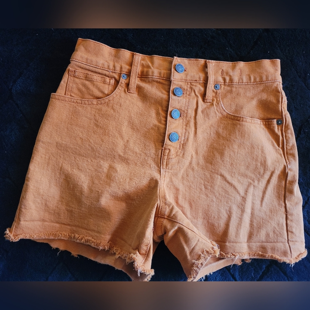 Madewell Orange Shorts 26